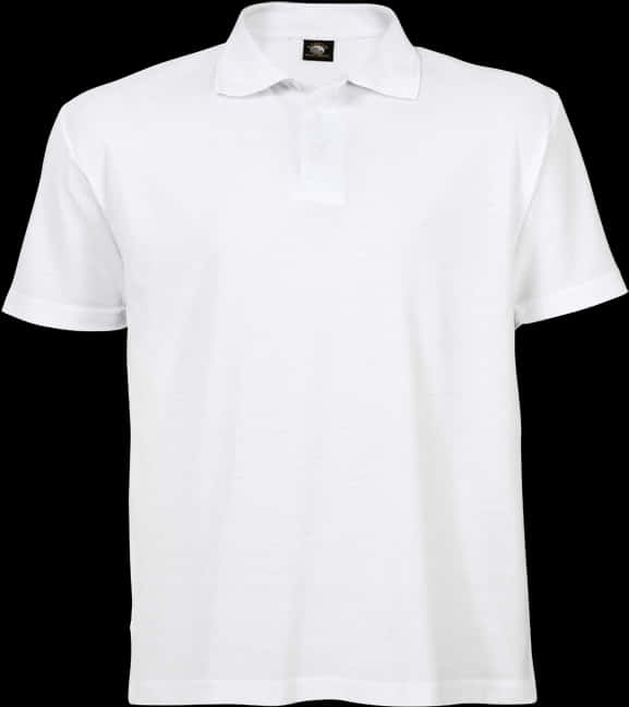 Plain White Polo Shirt PNG image
