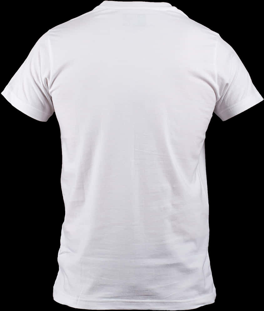 Plain White T Shirt Back View.jpg PNG image