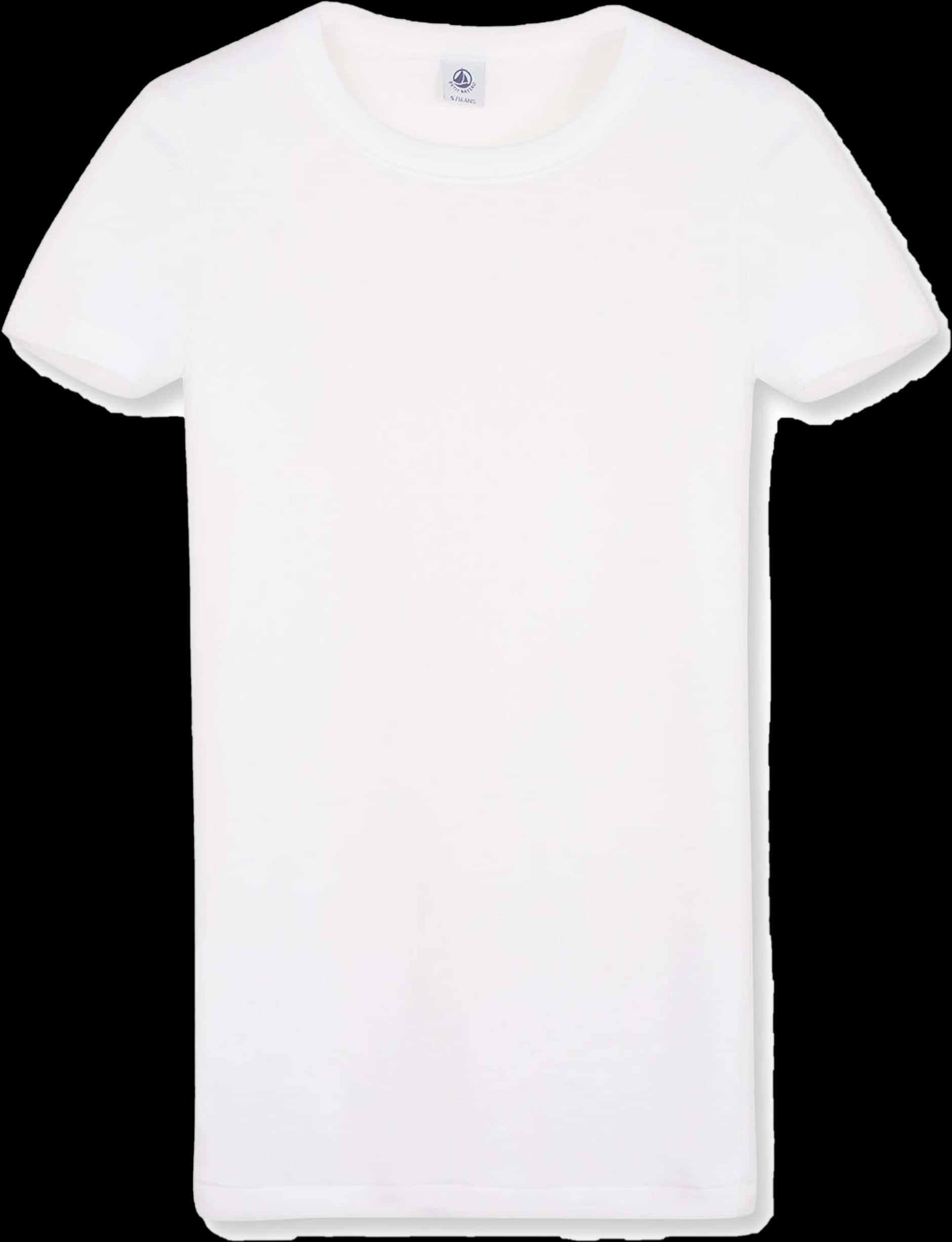 Plain White T Shirt Isolated PNG image