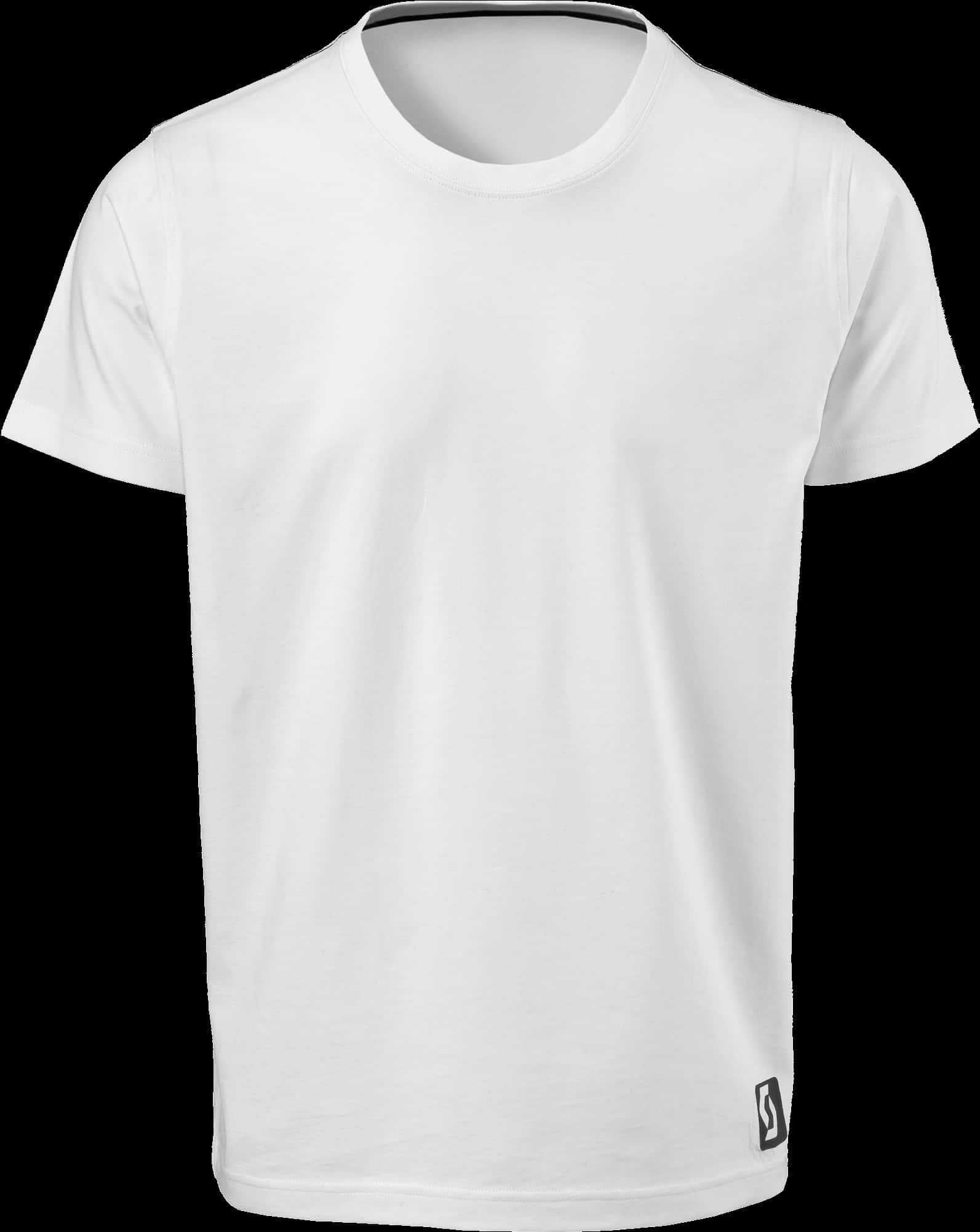 Plain White T Shirt Mockup PNG image