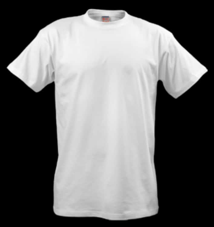 Plain White T Shirt Product Display PNG image