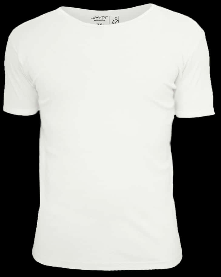 Plain White T Shirt Product Display PNG image