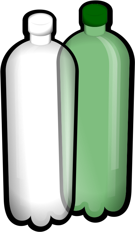 Plastic Bottles Vector Illustration PNG image