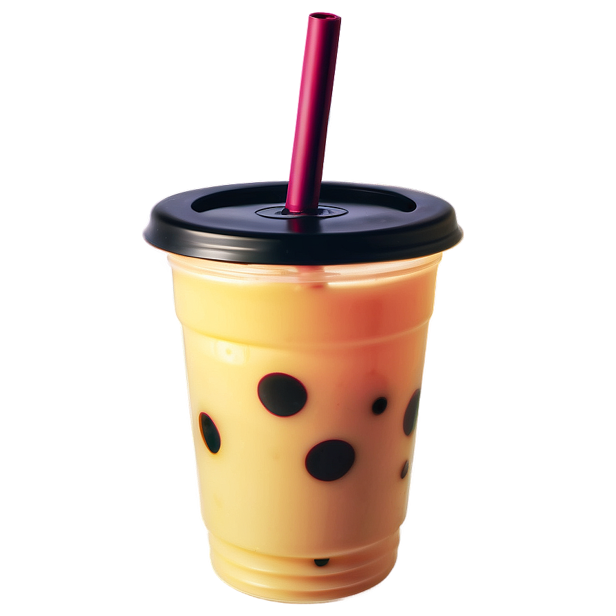 Plastic Cup For Bubble Tea Png 06132024 PNG image