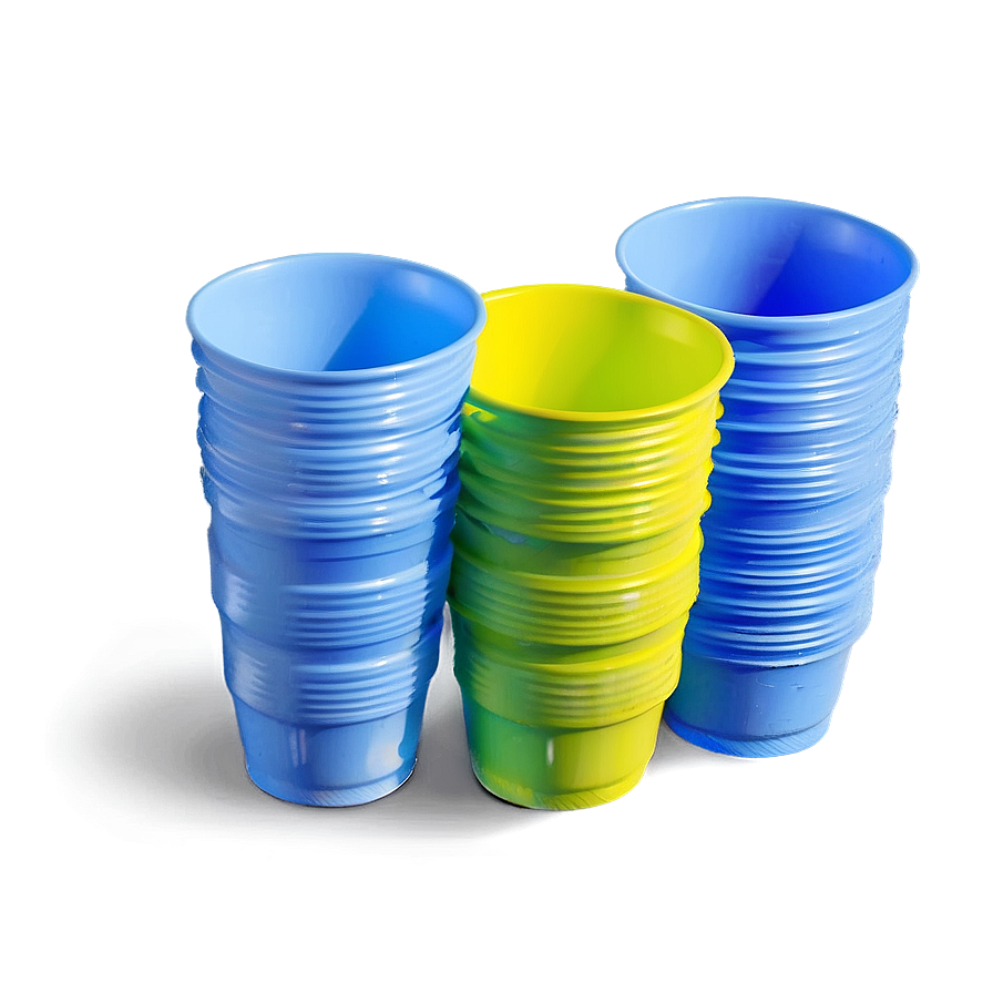 Plastic Cup Stack Png 06132024 PNG image