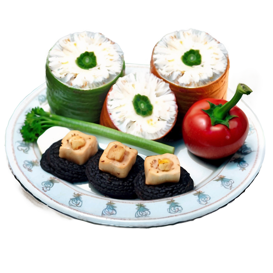 Plate Of Food For Party Png Eld PNG image