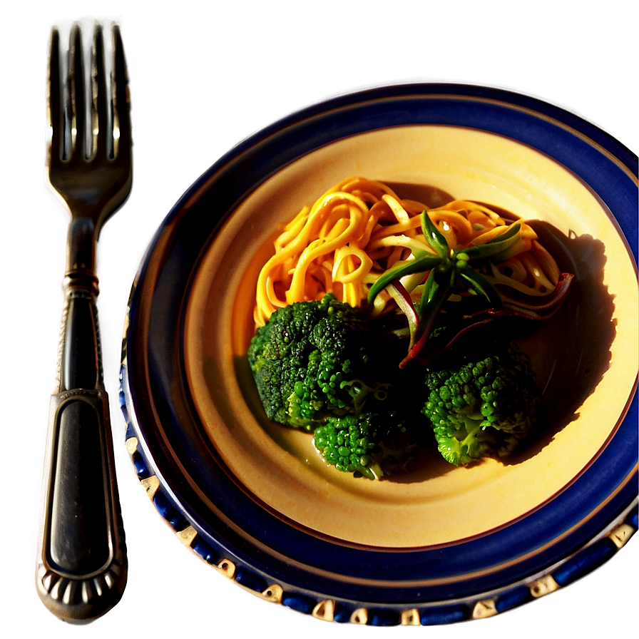 Plate Of Food With Cutlery Png Axw PNG image