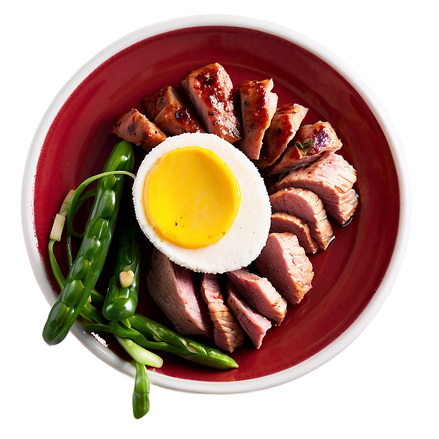 Plate Of Food With Meat Png 06262024 PNG image