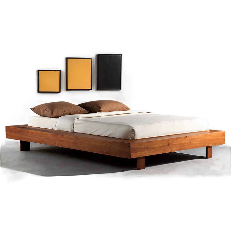 Platform Bed Minimalist Png 05042024 PNG image