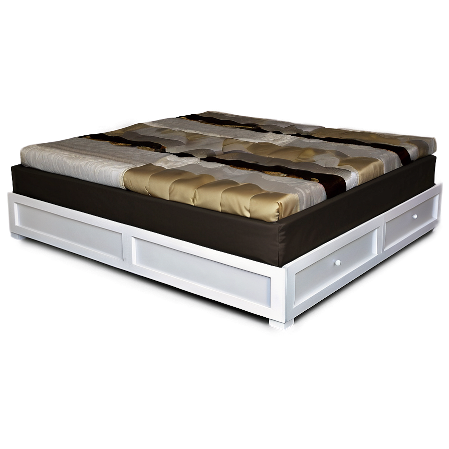 Platform Bed With Storage Png 06282024 PNG image