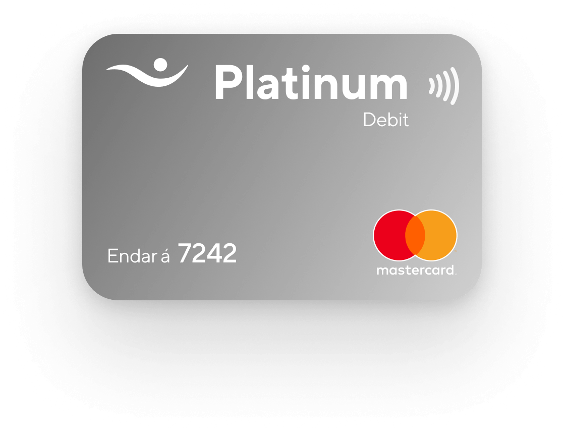 Platinum Debit Card Mockup PNG image