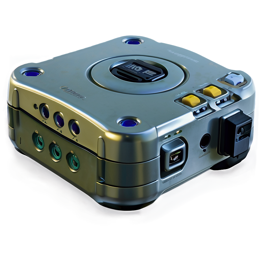 Platinum Gamecube Console Png 06242024 PNG image