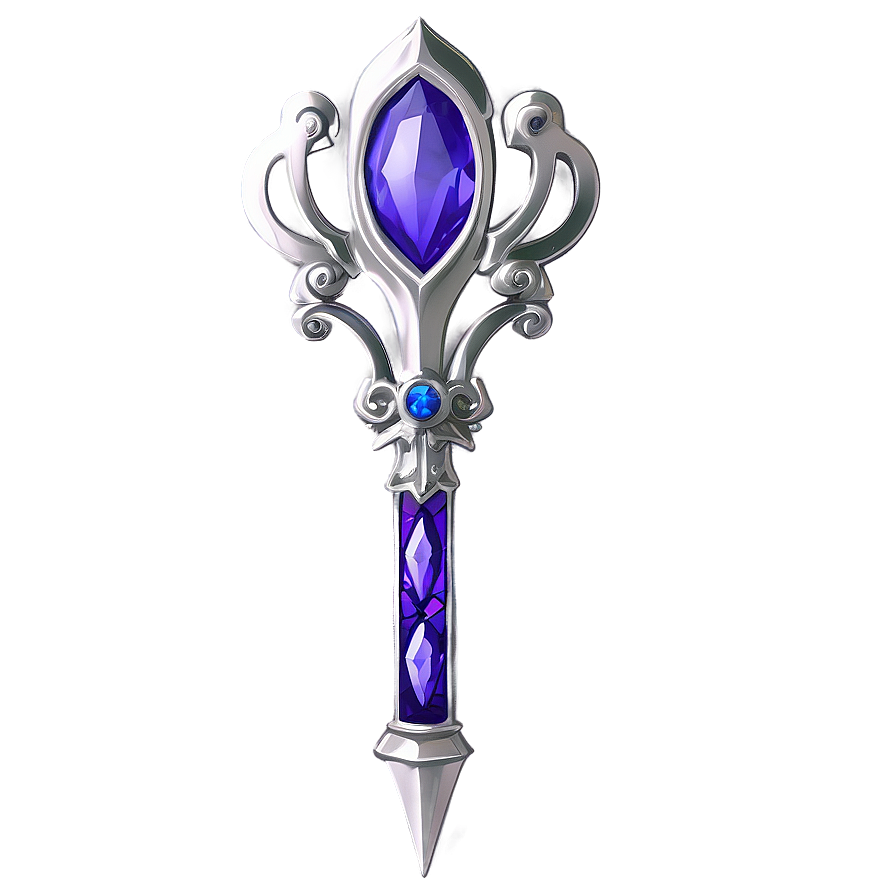 Platinum Scepter Png 06282024 PNG image