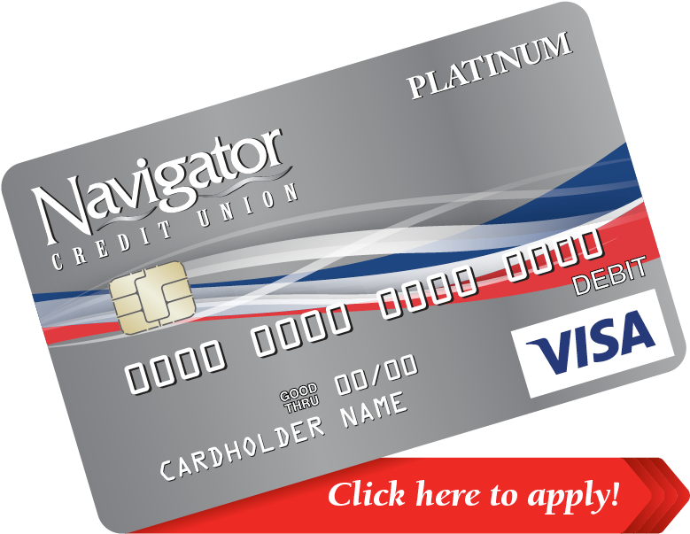 Platinum Visa Debit Card Mockup PNG image