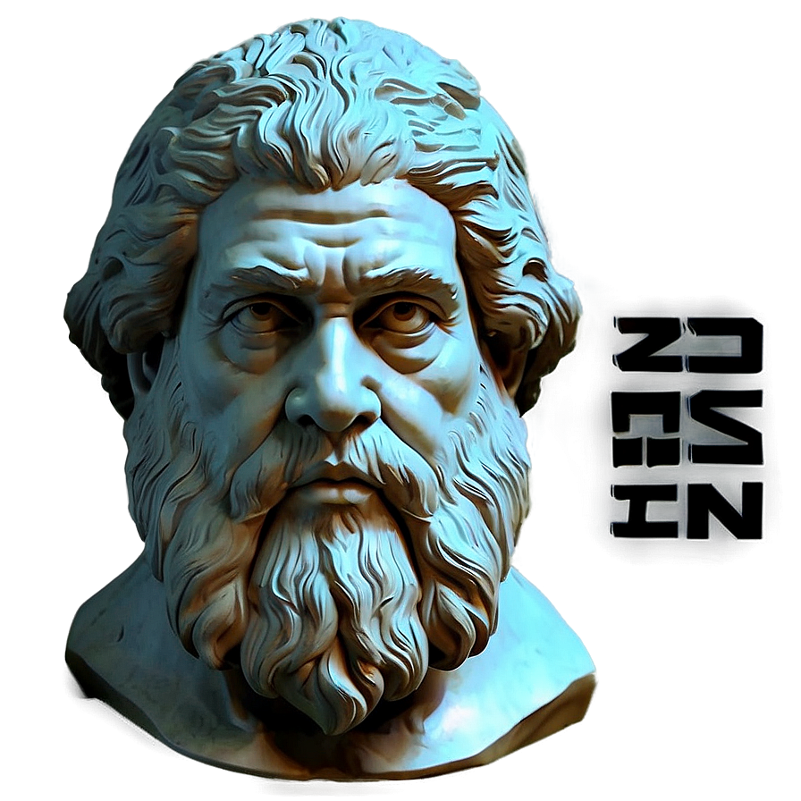 Plato Portrait Art Png Vrw PNG image