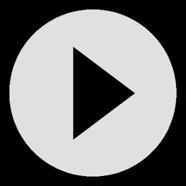 Play Button Icon Blackand White PNG image
