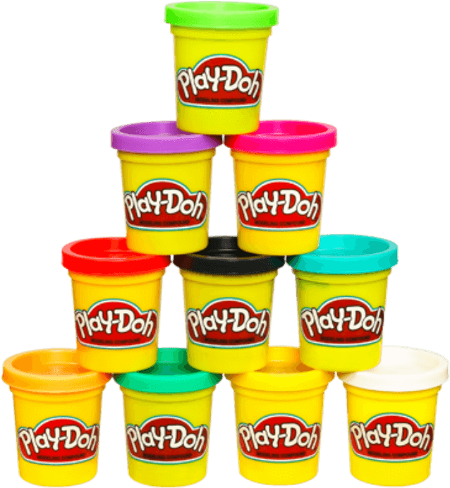 Play Doh Containers Stacked PNG image