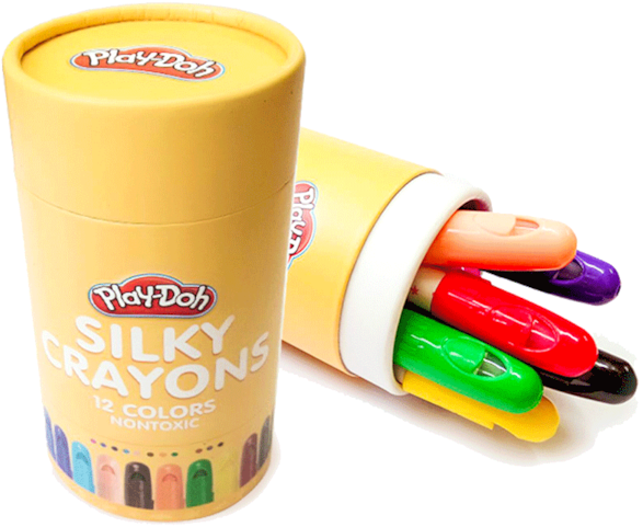 Play Doh Silky Crayons Pack PNG image