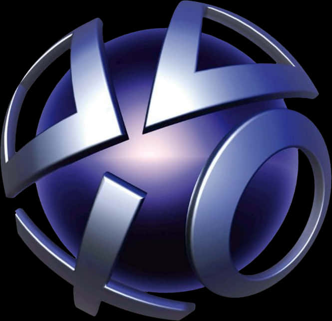 Play Station Logo3 D Rendering PNG image
