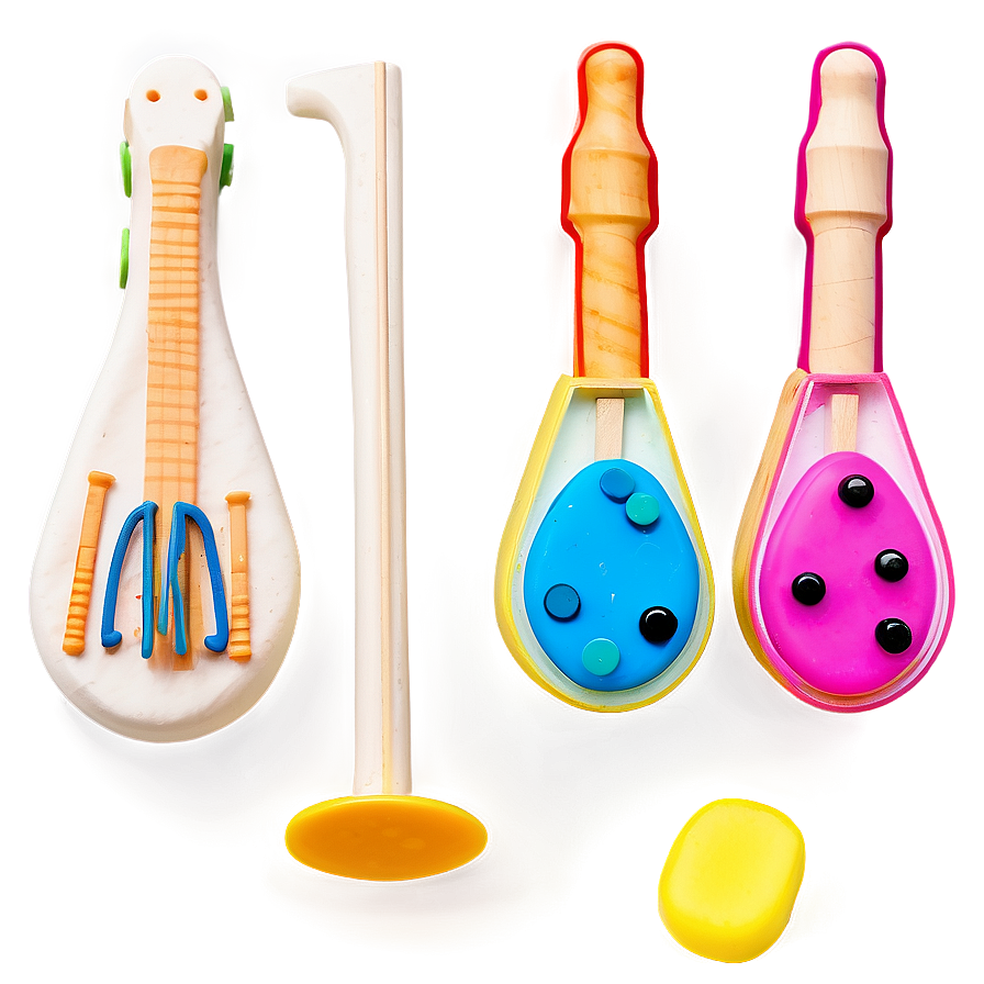 Playdough Musical Instruments Set Png Dme PNG image