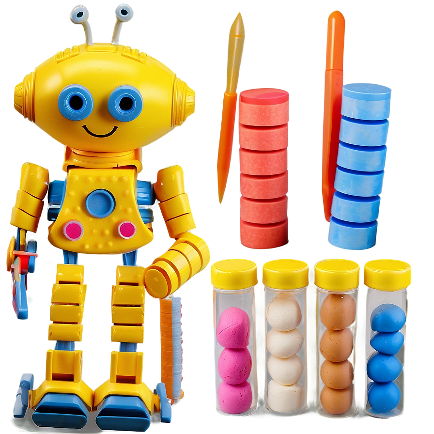 Playdough Robot Factory Kit Png Kdt PNG image