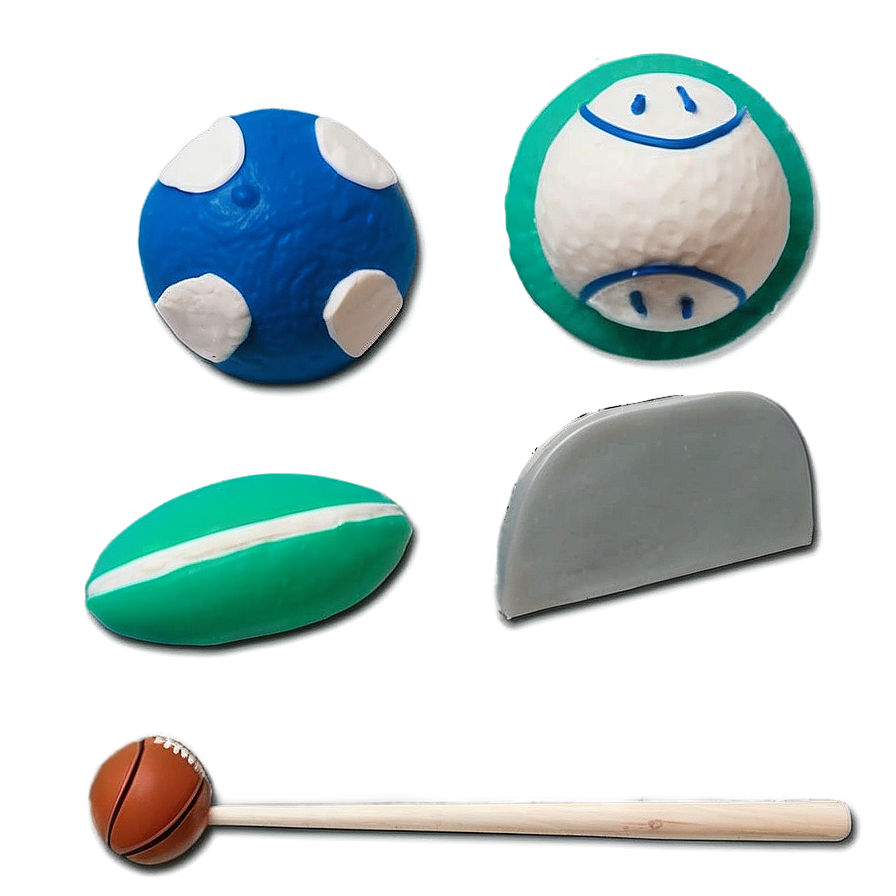 Playdough Sports Theme Set Png 06132024 PNG image