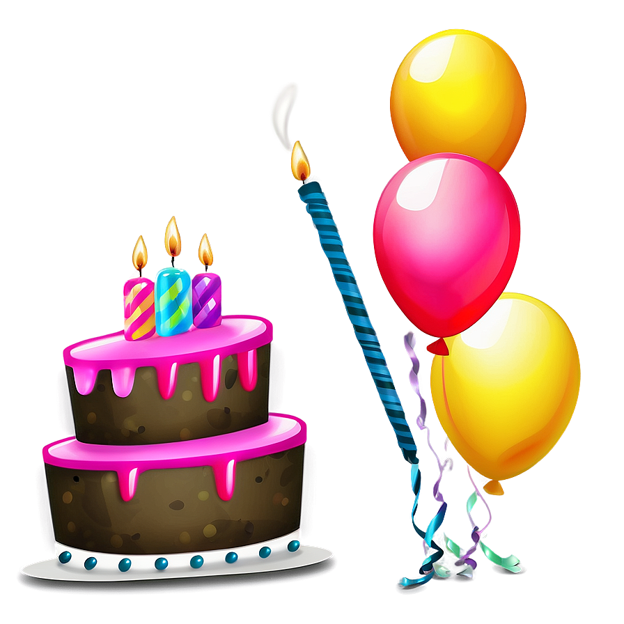 Playful Birthday Emoji Png 06272024 PNG image