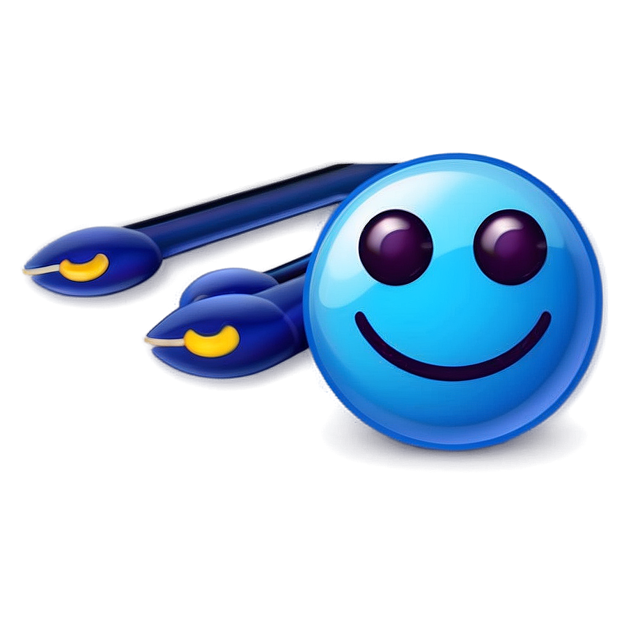 Playful Blue Emoji Icons Png 06282024 PNG image