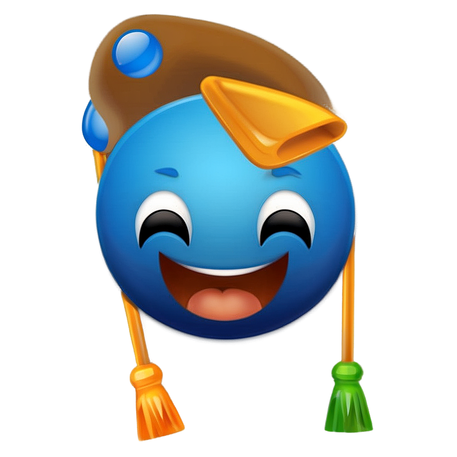 Playful Blue Emoji Icons Png Kod PNG image