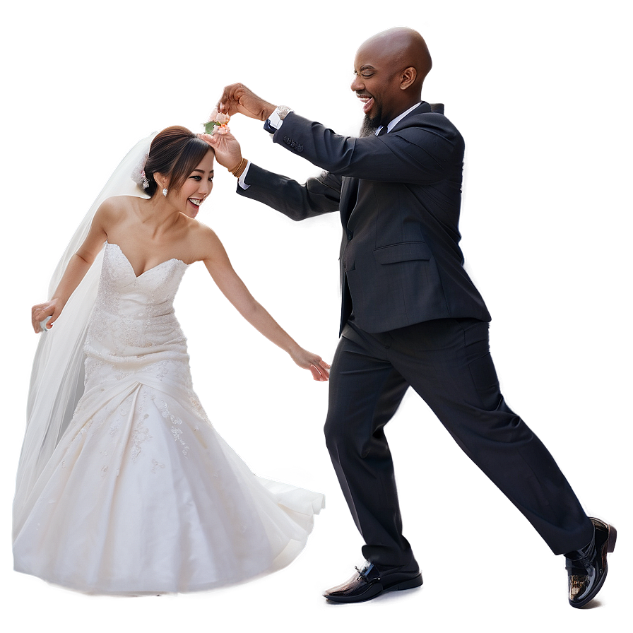 Playful Bride And Groom Png 06262024 PNG image