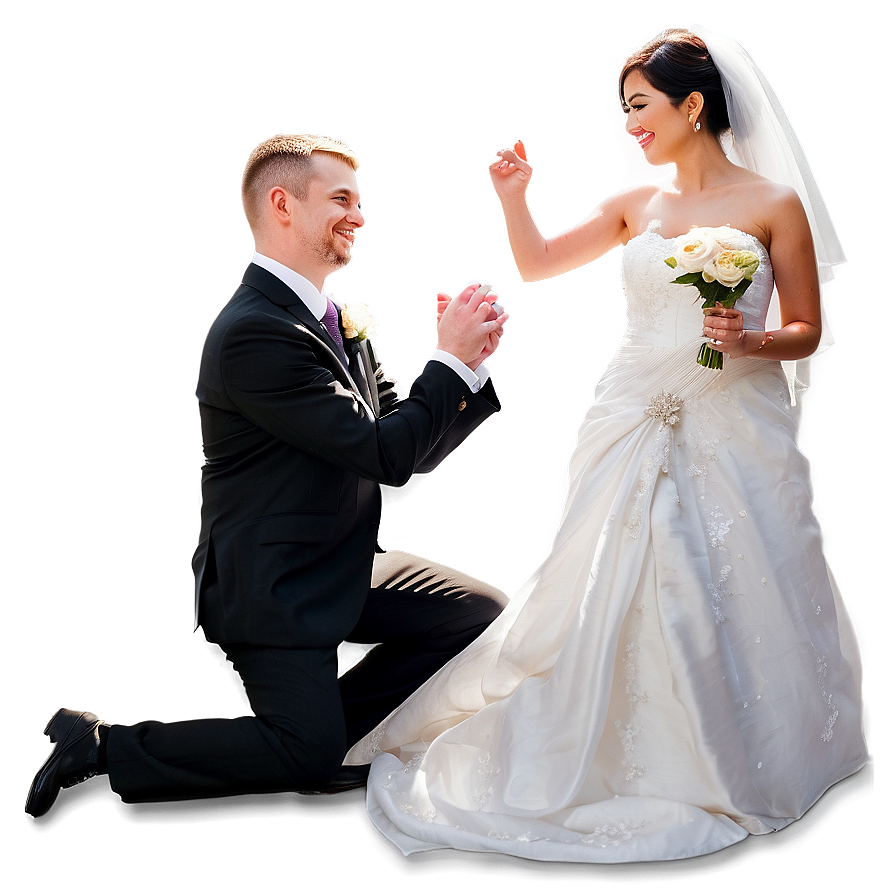 Playful Bride And Groom Png 12 PNG image