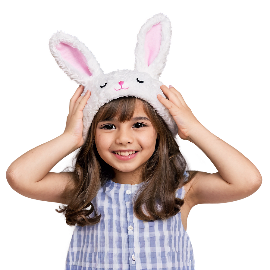 Playful Bunny Hat Fun Png Sgm PNG image