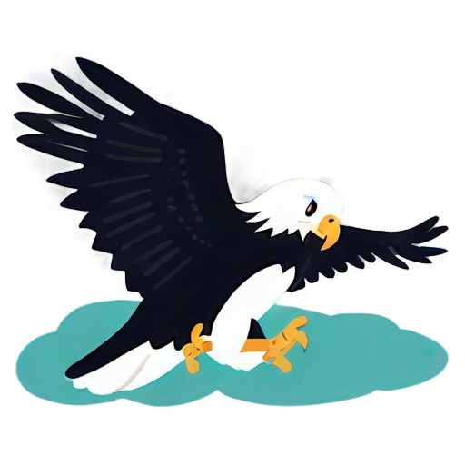 Playful Cartoon Baby Eagle Png B PNG image