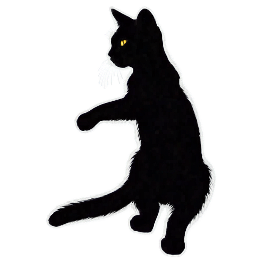 Playful Cat Silhouette Png 46 PNG image