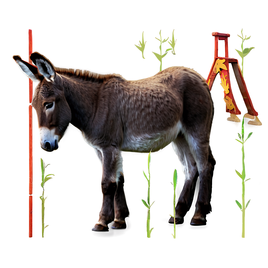 Playful Donkey Png 05232024 PNG image