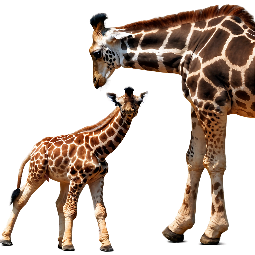 Playful Giraffe Calves Png Imc79 PNG image