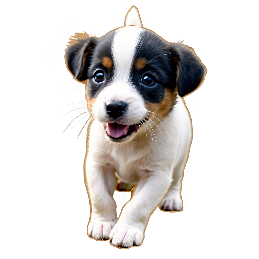 Playful Kawaii Puppy Art Png Qwh PNG image