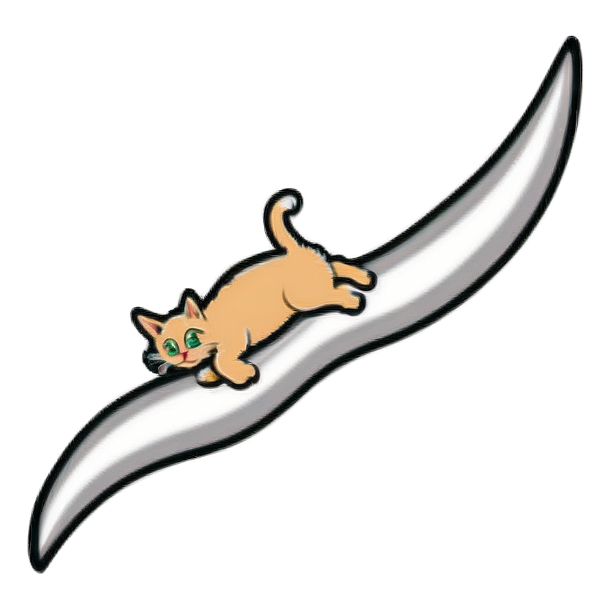 Playful Kitty Graphic Png A PNG image