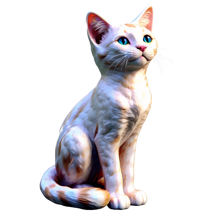 Playful Kitty Graphic Png B PNG image