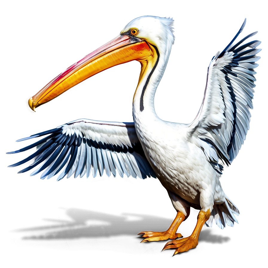 Playful Pelican In Water Png Qjt PNG image