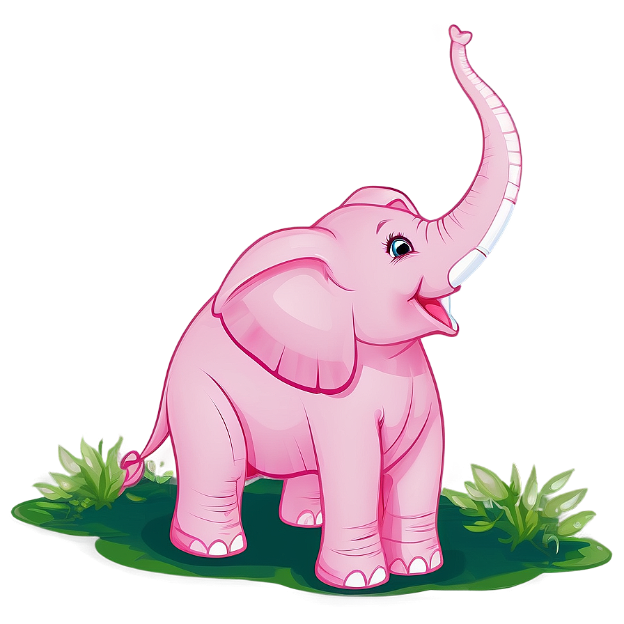 Playful Pink Elephant Png 06292024 PNG image