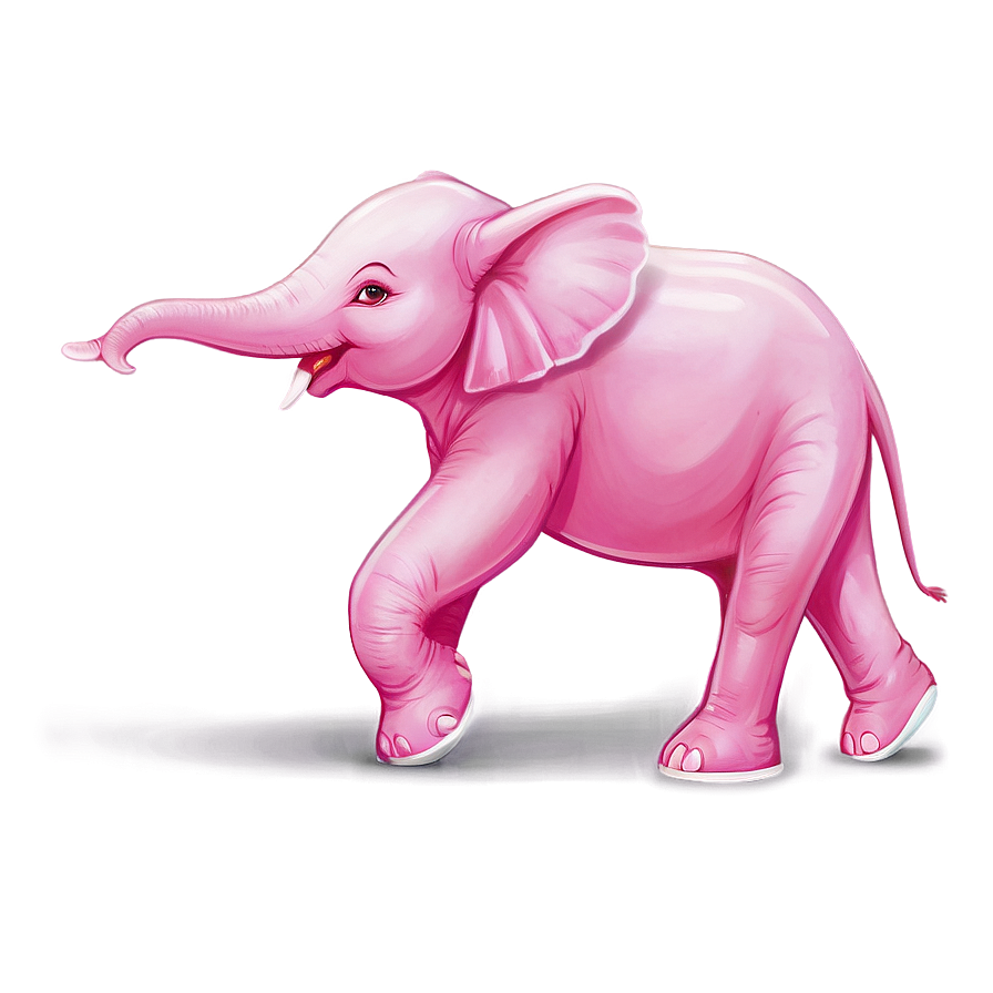 Playful Pink Elephant Png Aic13 PNG image