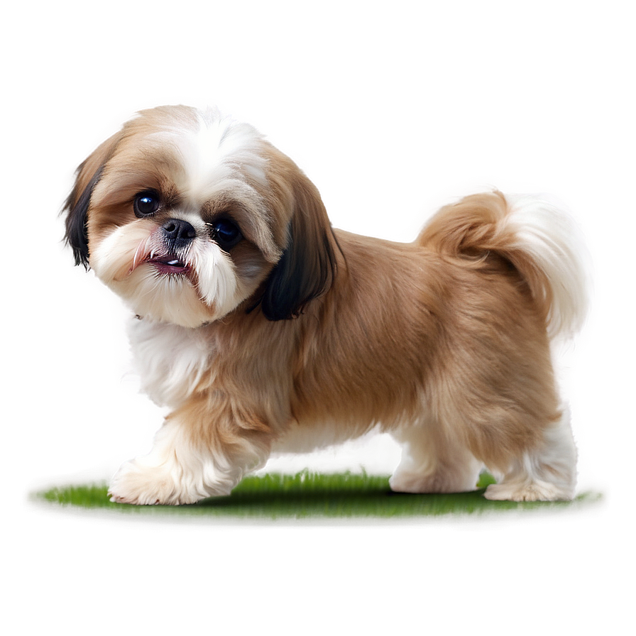 Playful Shih Tzu In Yard Png Ajb4 PNG image