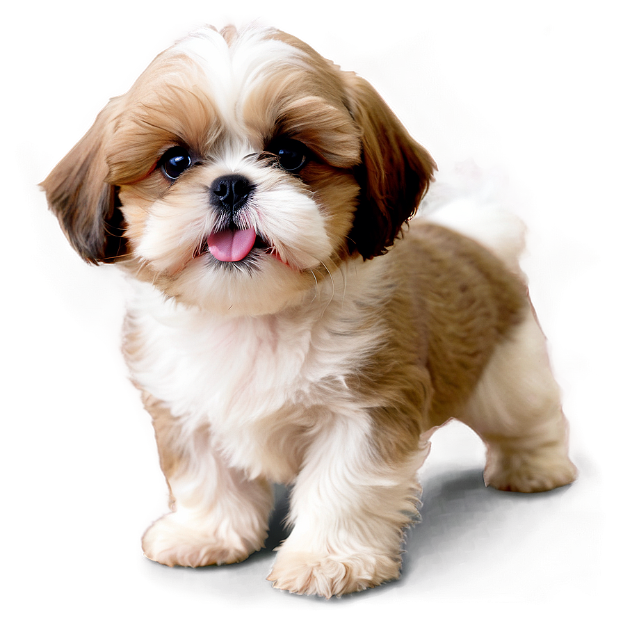 Playful Shih Tzu Puppies Png Qkb7 PNG image