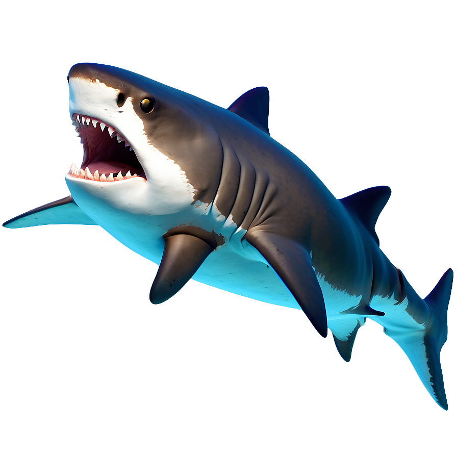 Playful Tiger Shark Cartoon Png 7 PNG image