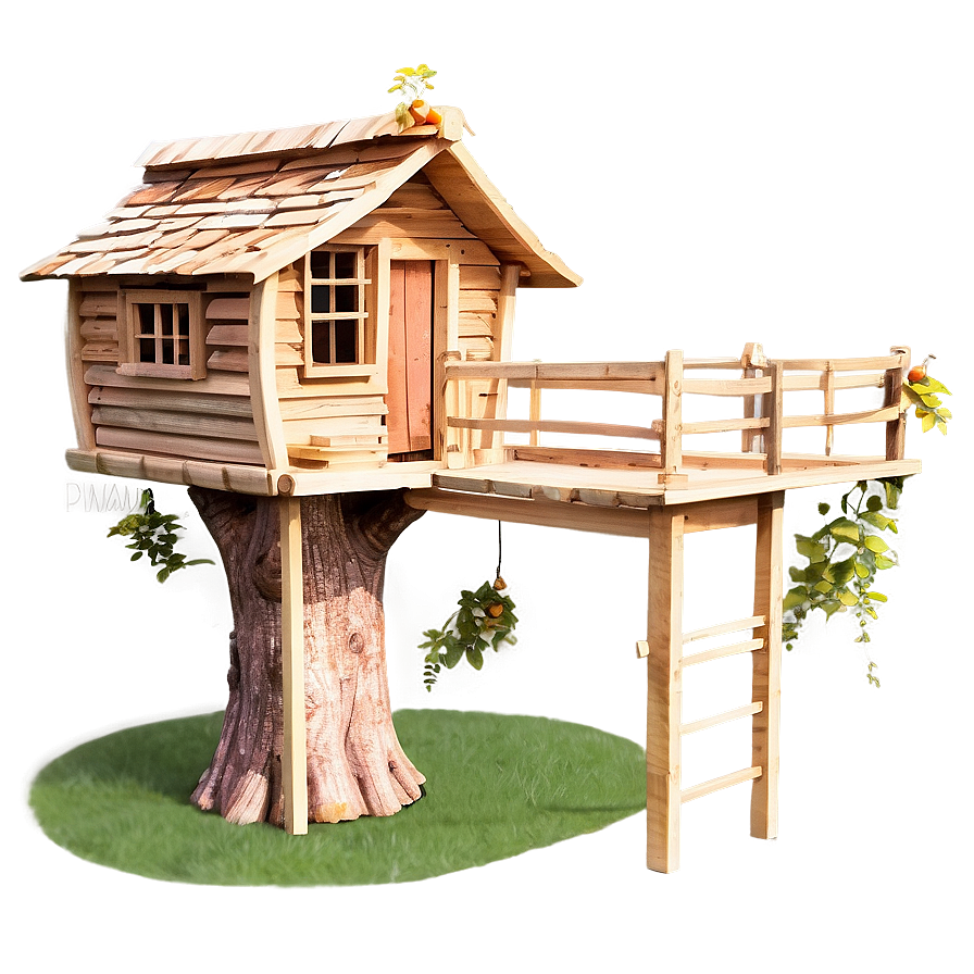 Playful Tree House Png Mjc5 PNG image