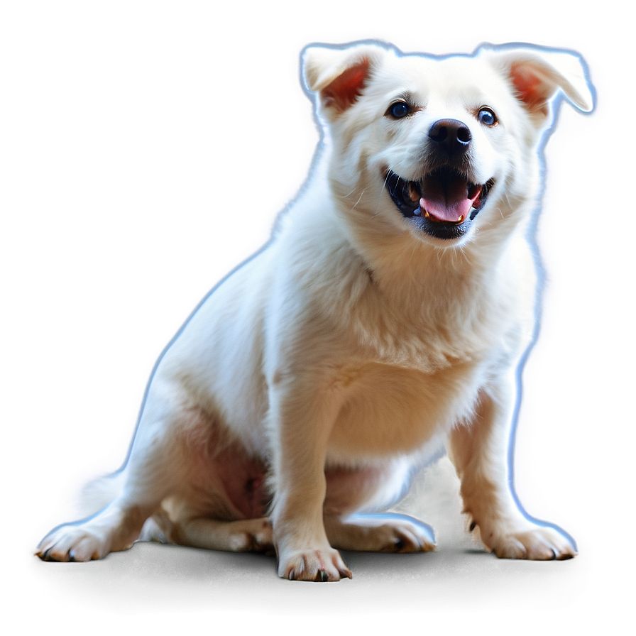 Playful White Dog Png 43 PNG image