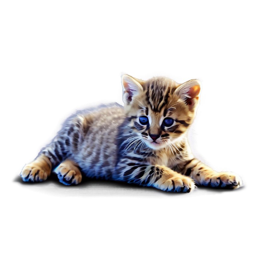 Playful Wildcat Kitten Png Pnm88 PNG image