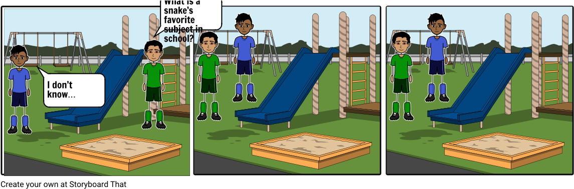 Playground Joke Sequence PNG image