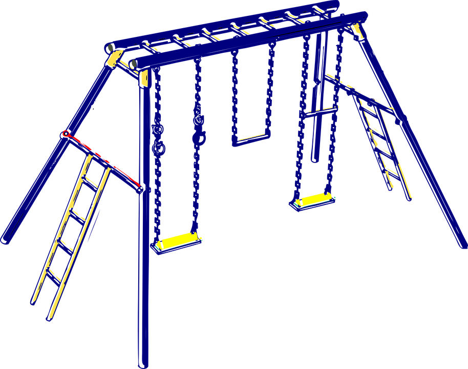 Playground Swing Set Illustration PNG image